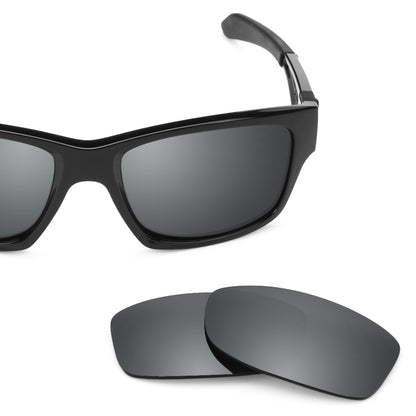 Oakley Jupiter Squared OO9135 replacement lenses — Black Chrome MirrorShield® polarized sunglass lens, 100% UV | ReFramed