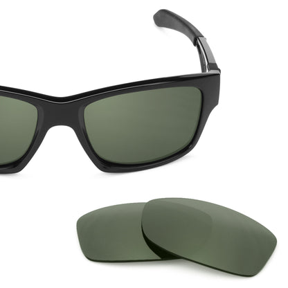 Oakley Jupiter Squared OO9135 replacement lenses — Gray Green polarized sunglass lens, 100% UV | ReFramed