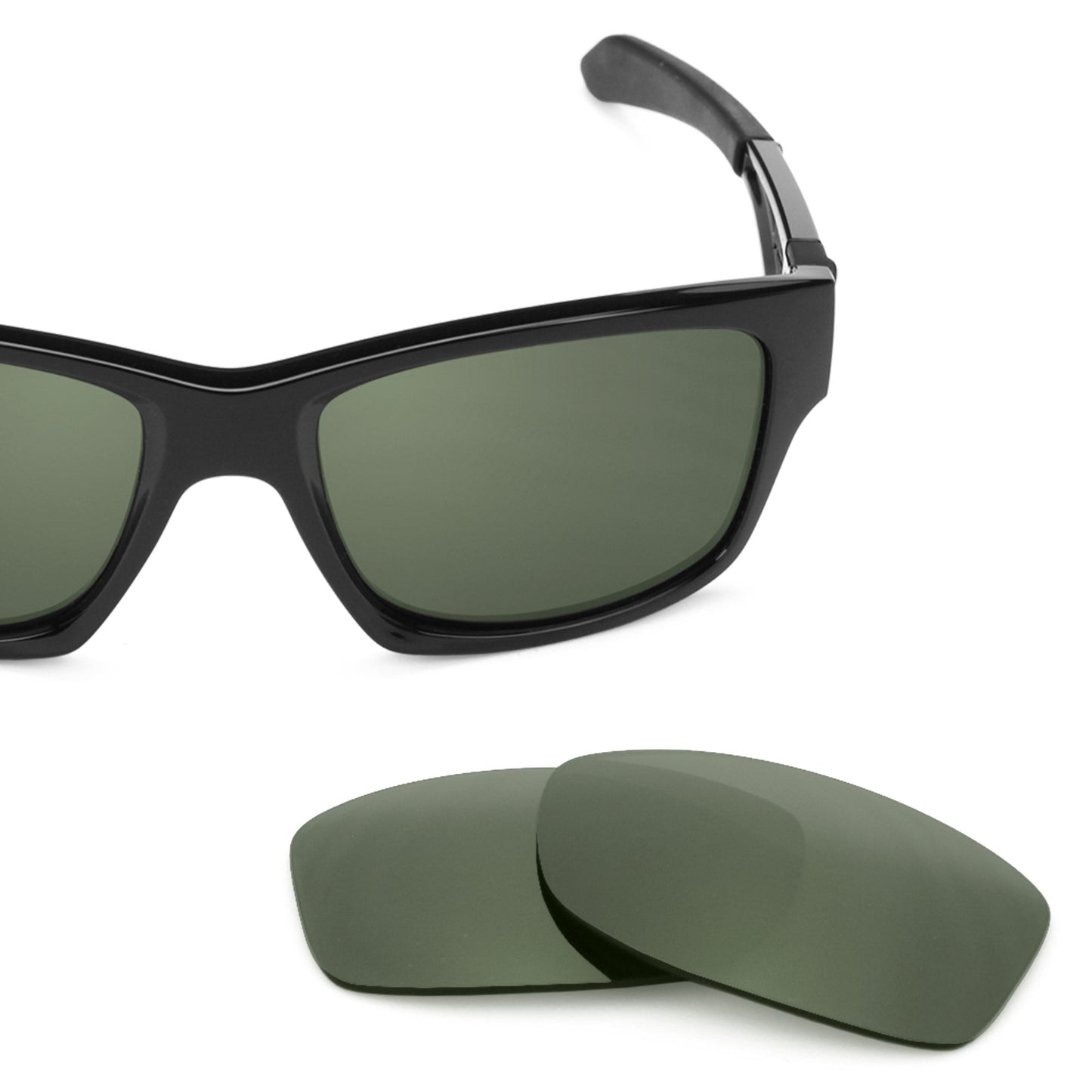 Oakley Jupiter Squared OO9135 replacement lenses — Gray Green polarized sunglass lens, 100% UV | ReFramed