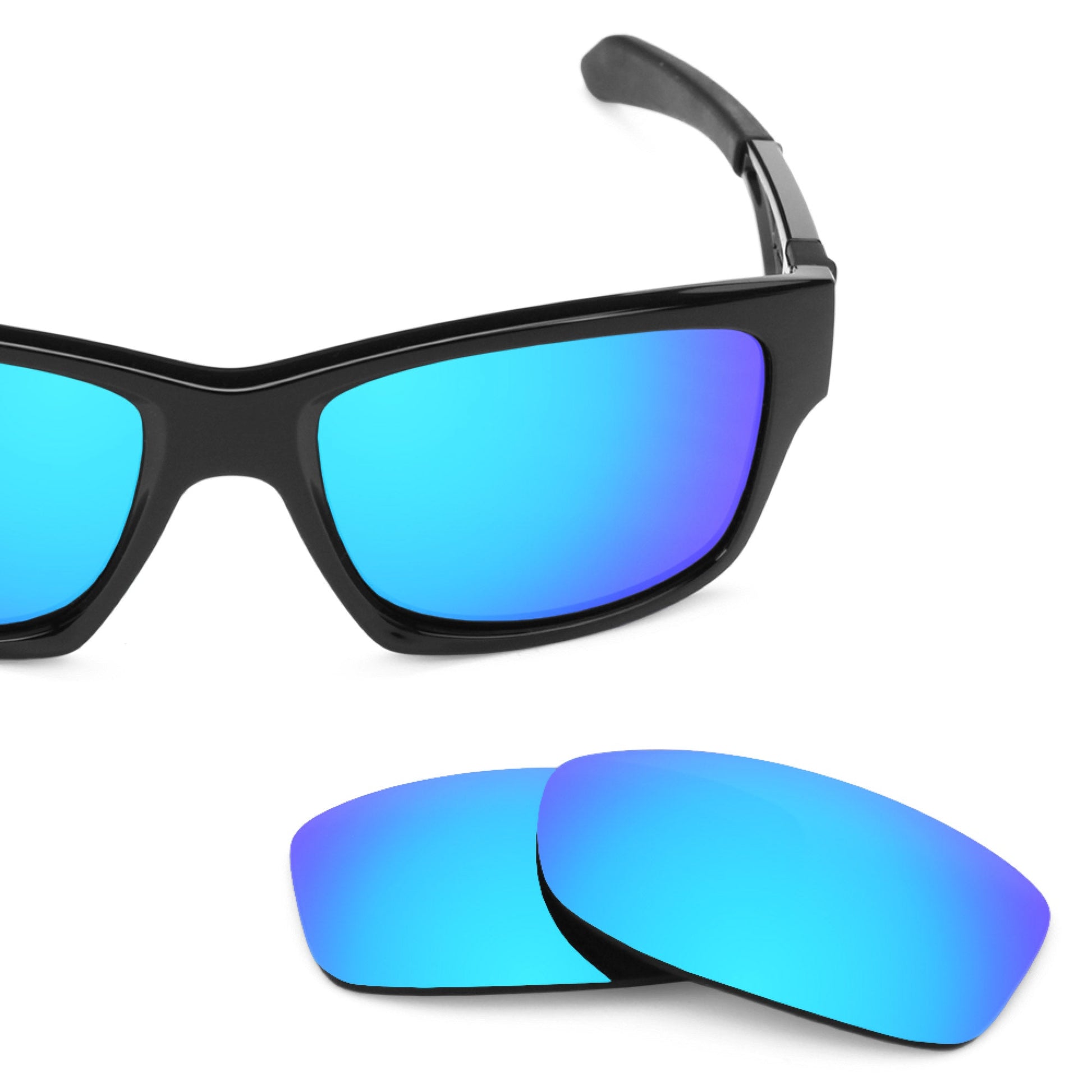 Oakley Jupiter Squared OO9135 replacement lenses — Ice Blue MirrorShield® polarized sunglass lens, 100% UV | ReFramed