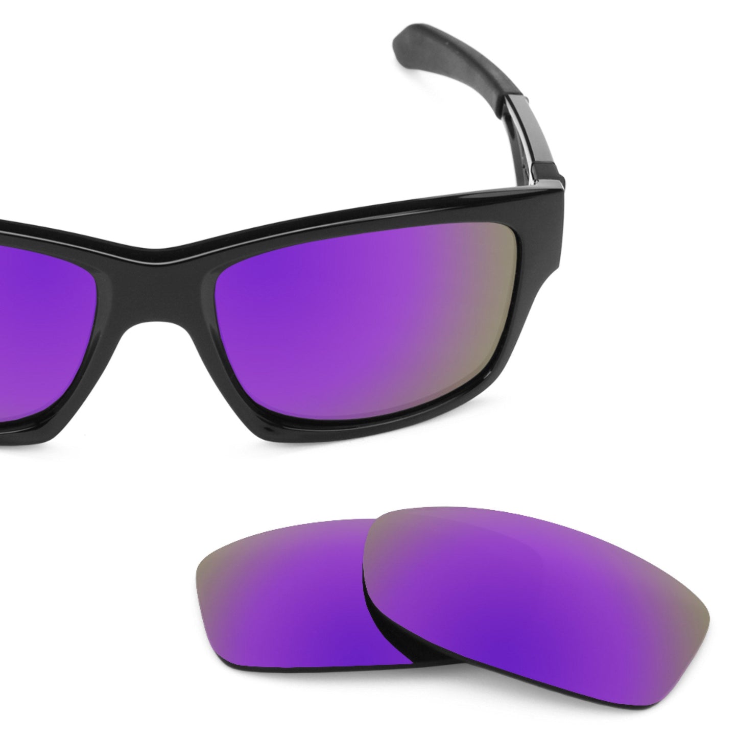 Oakley Jupiter Squared OO9135 replacement lenses — Plasma Purple MirrorShield® polarized sunglass lens, 100% UV | ReFramed