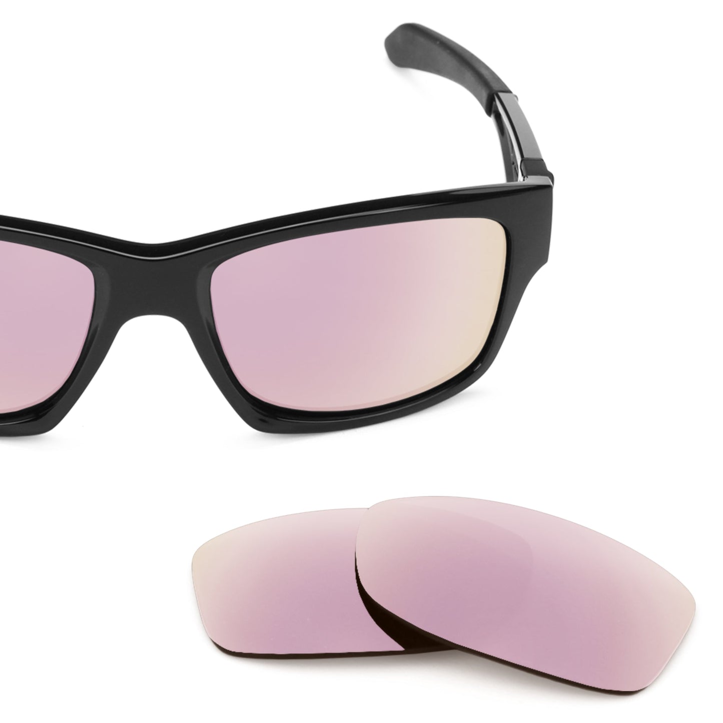 Oakley Jupiter Squared OO9135 replacement lenses — Rose Gold MirrorShield® polarized sunglass lens, 100% UV | ReFramed