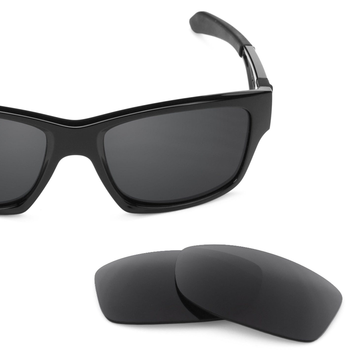 Oakley Jupiter Squared OO9135 replacement lenses — Stealth Black polarized sunglass lens, 100% UV | ReFramed