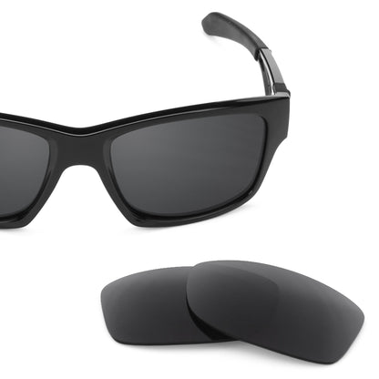 Oakley Jupiter Squared OO9135 replacement lenses — Stealth Black polarized sunglass lens, 100% UV | ReFramed