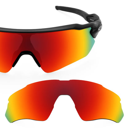 Oakley Radar EV Path OO9208 replacement lenses — Fire Red MirrorShield® polarized sunglass lens, 100% UV | ReFramed