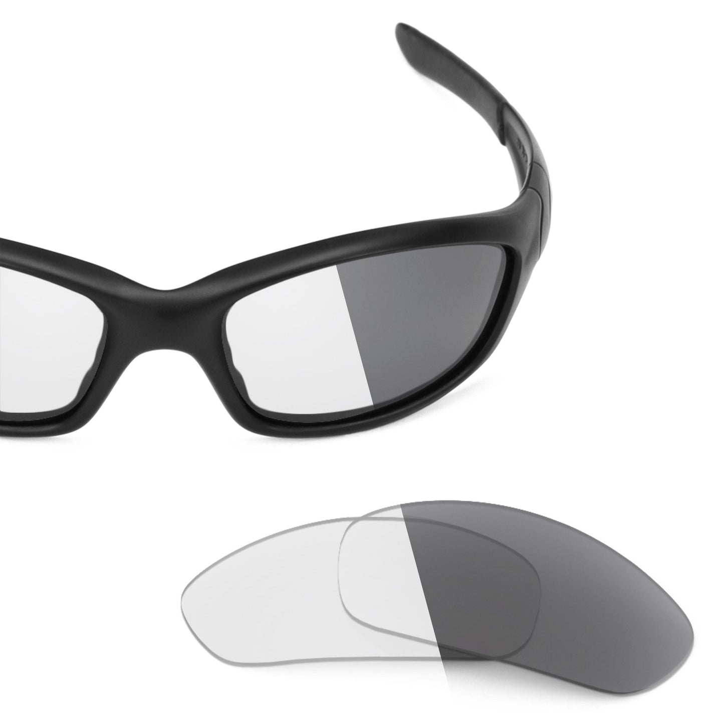 Oakley Straight Jacket (2007) OO9038 replacement lenses — Adapt Gray Photochromic polarized sunglass lens, 100% UV | ReFramed
