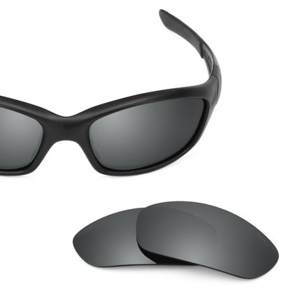 Oakley Straight Jacket (2007) OO9038 replacement lenses in Black Chrome MirrorShield® — polarized, 100% UV | ReFramed