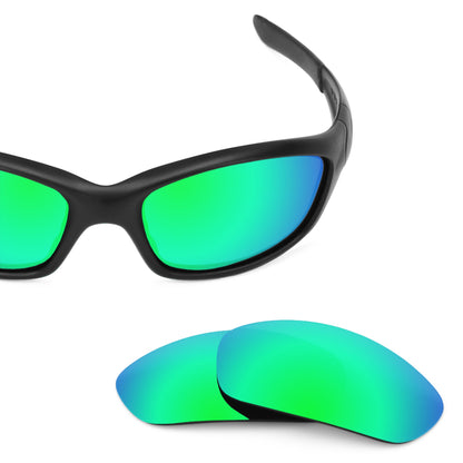 Oakley Straight Jacket (2007) OO9038 replacement lenses in Emerald Green MirrorShield® — polarized, 100% UV | ReFramed