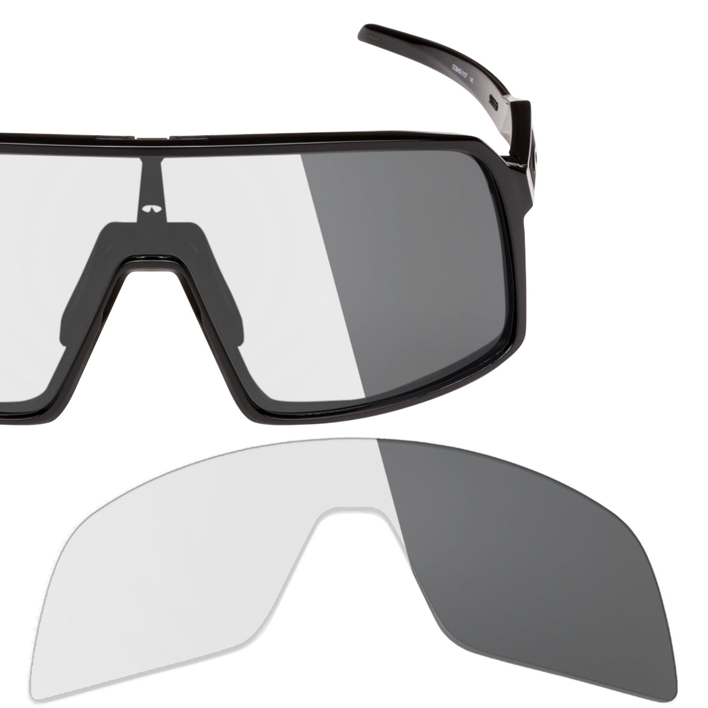 Oakley Sutro OO9406 replacement lenses — Adapt Gray Photochromic polarized sunglass lens, 100% UV | ReFramed