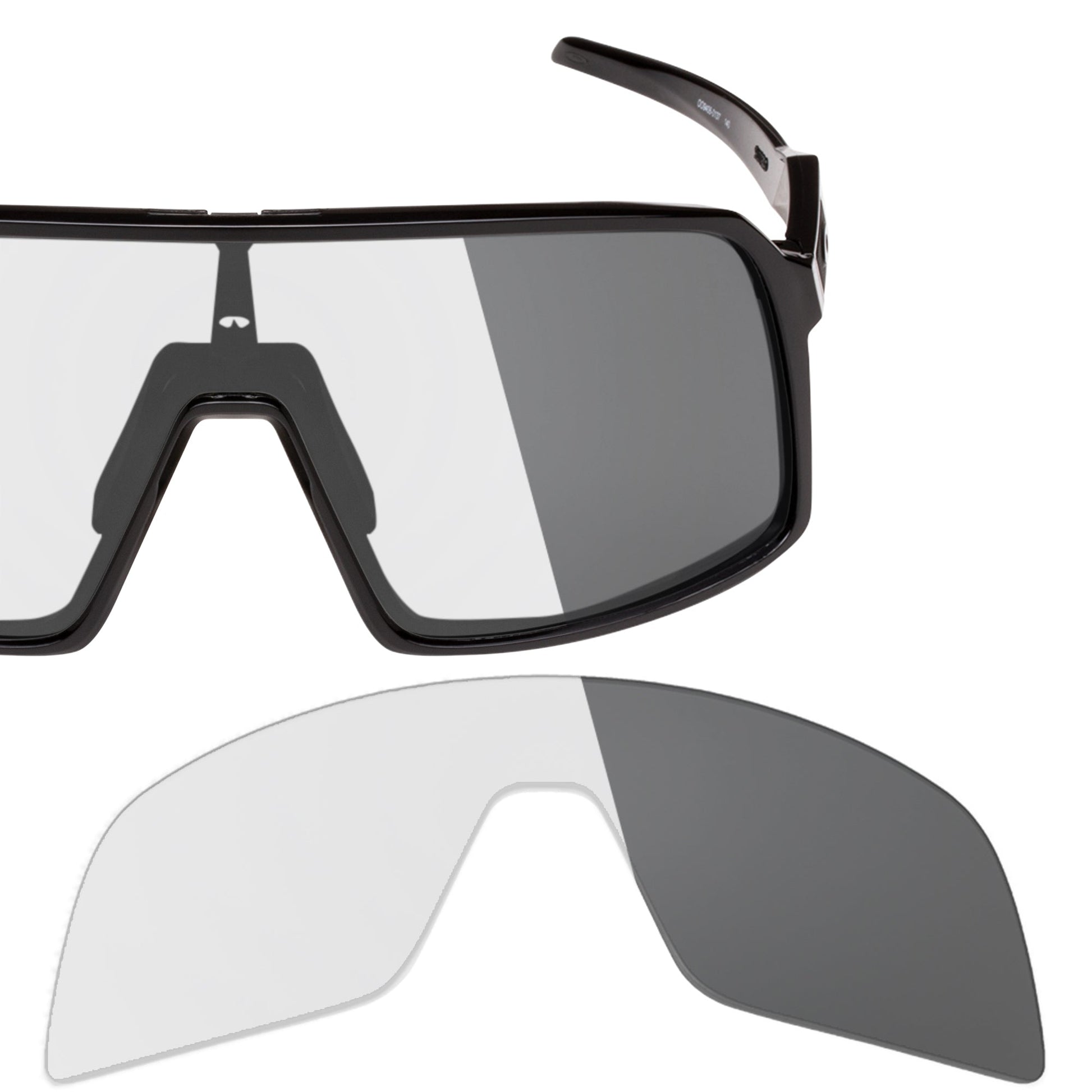 Oakley Sutro OO9406 replacement lenses — Adapt Gray Photochromic polarized sunglass lens, 100% UV | ReFramed