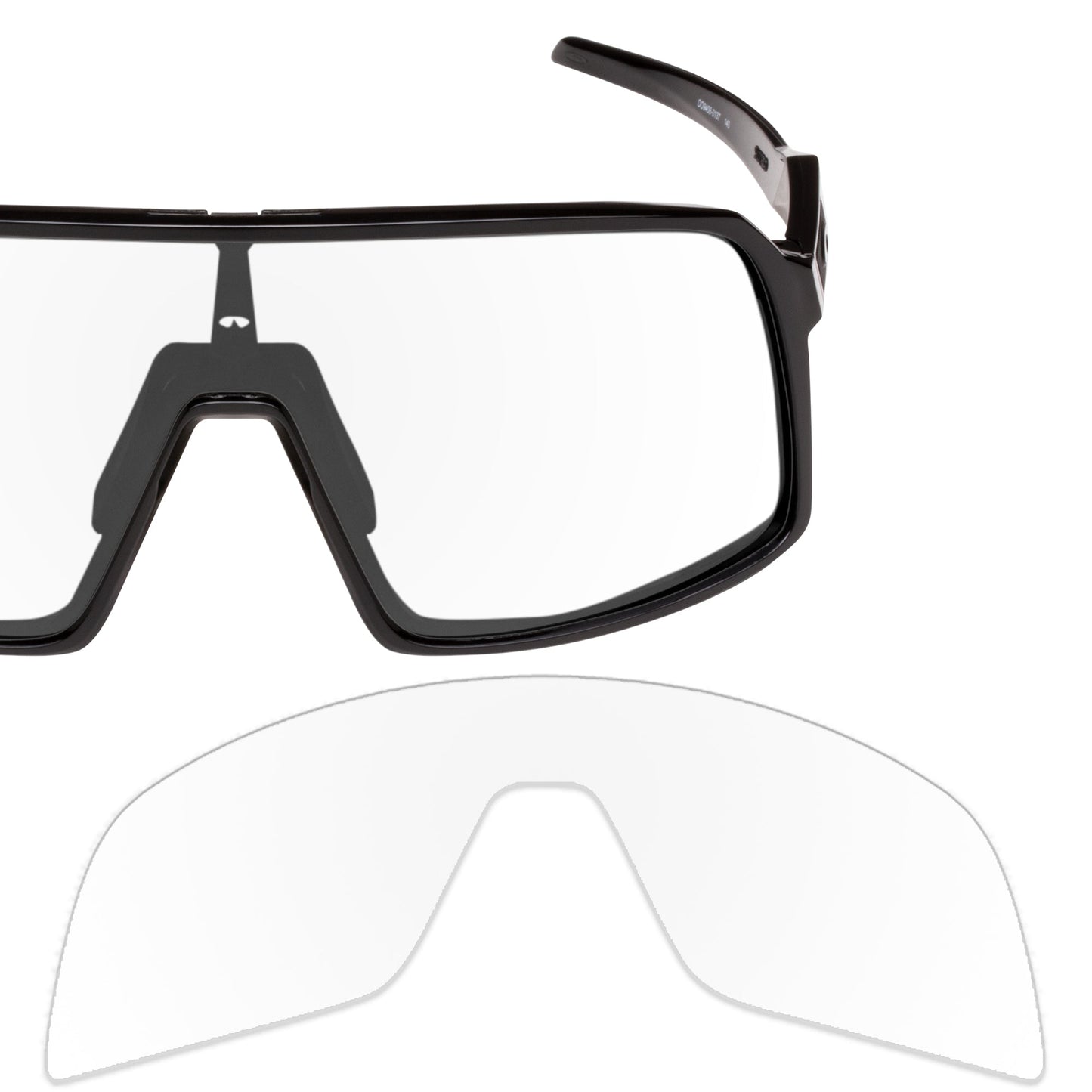 Oakley Sutro OO9406 replacement lenses — Crystal Clear polarized sunglass lens, 100% UV | ReFramed