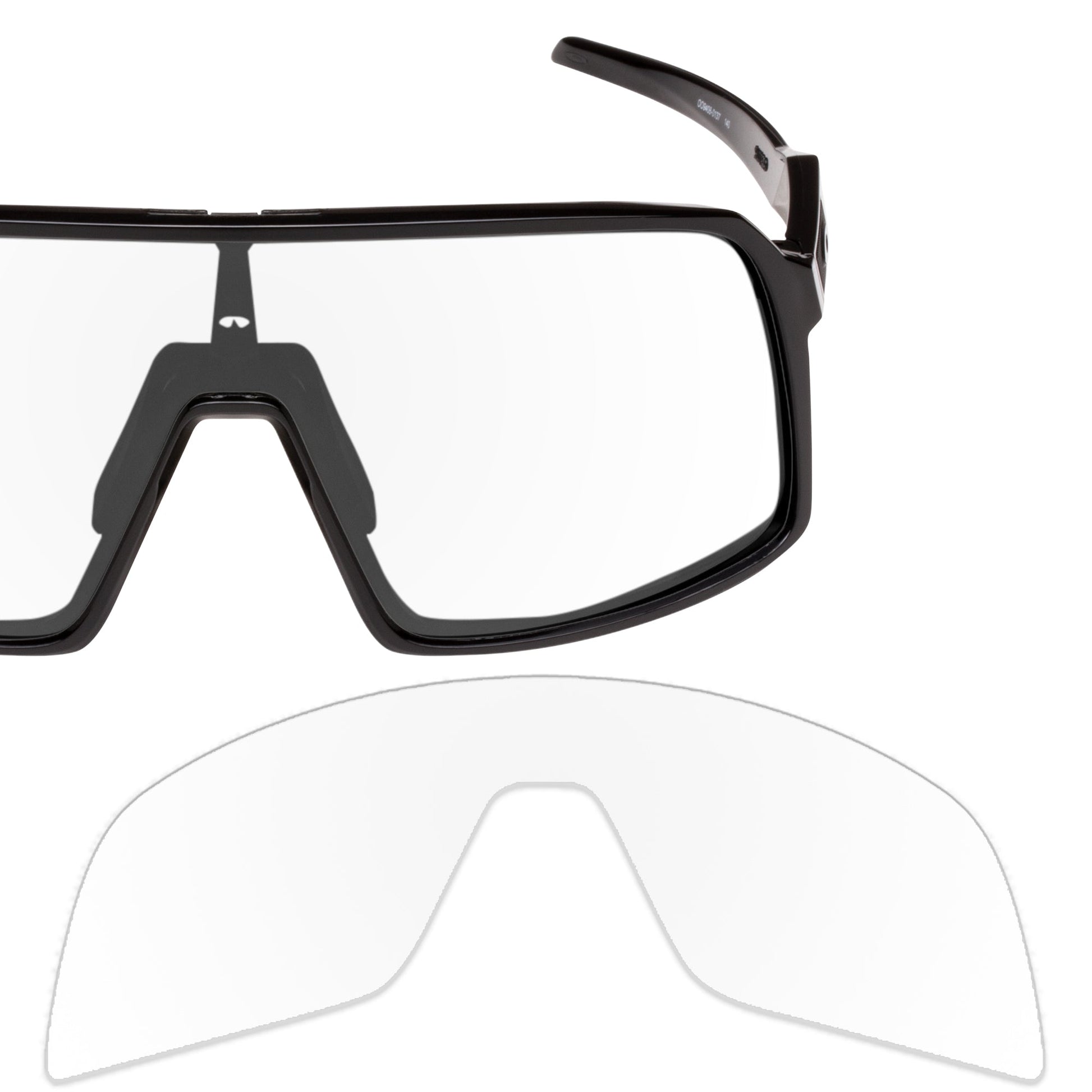 Oakley Sutro OO9406 replacement lenses — Crystal Clear polarized sunglass lens, 100% UV | ReFramed