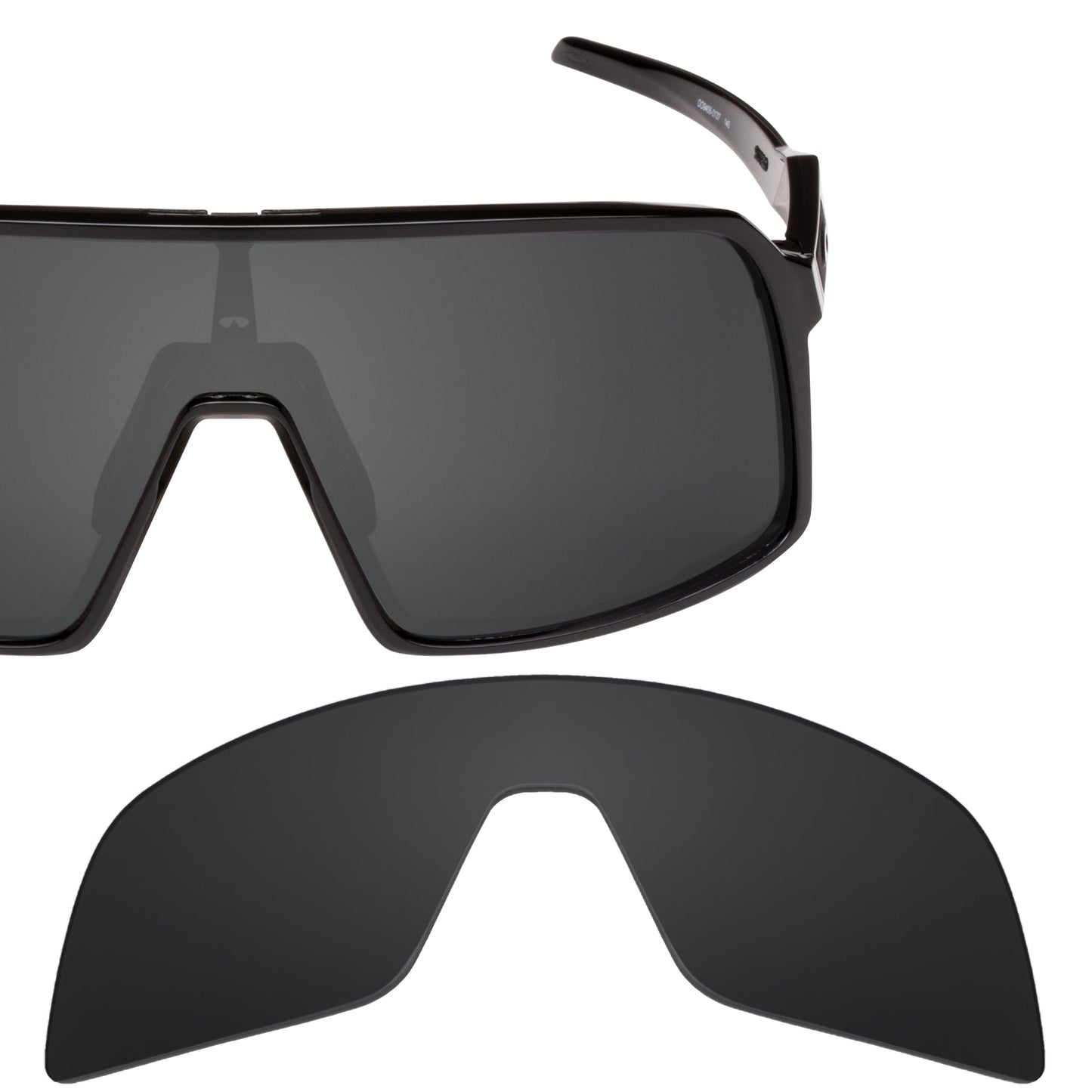 Oakley Sutro OO9406 replacement lenses — Stealth Black polarized sunglass lens, 100% UV | ReFramed