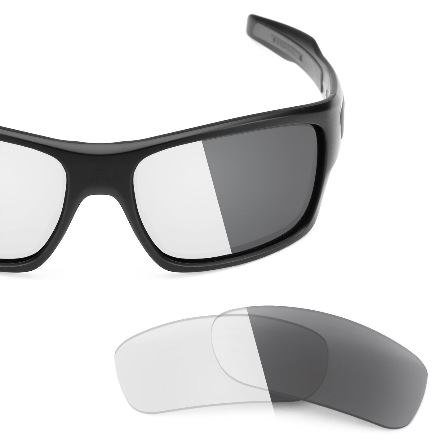 Oakley Turbine OO9263 replacement lenses — Adapt Gray Photochromic polarized sunglass lens, 100% UV | ReFramed