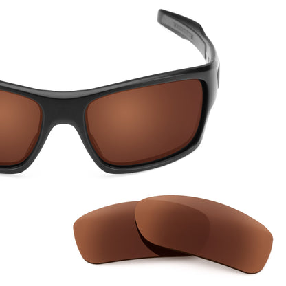 Oakley Turbine OO9263 replacement lenses — Dark Brown polarized sunglass lens, 100% UV | ReFramed