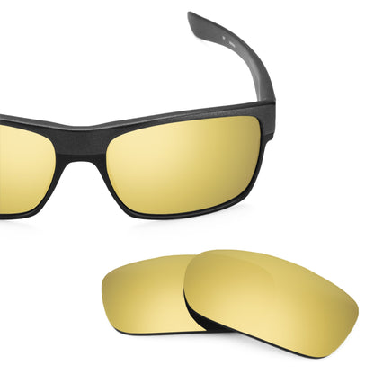 Oakley TwoFace OO9189 replacement lenses — Flare Gold MirrorShield® polarized sunglass lens, 100% UV | ReFramed