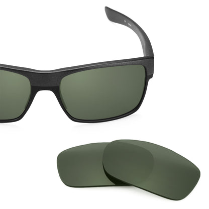 Oakley TwoFace OO9189 replacement lenses — Gray Green polarized sunglass lens, 100% UV | ReFramed