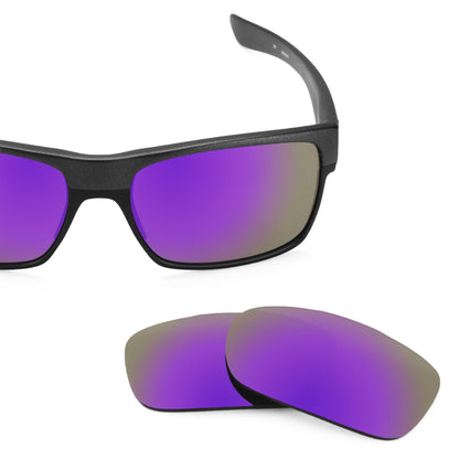 Oakley TwoFace OO9189 replacement lenses — Plasma Purple MirrorShield® polarized sunglass lens, 100% UV | ReFramed
