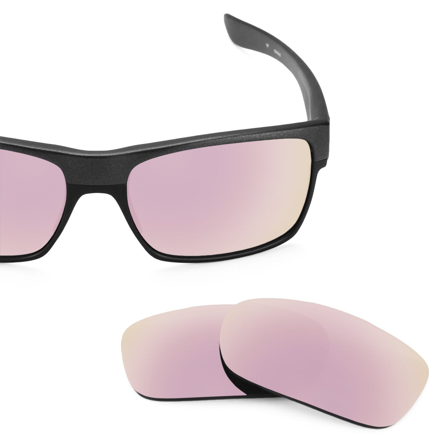 Oakley TwoFace OO9189 replacement lenses — Rose Gold MirrorShield® polarized sunglass lens, 100% UV | ReFramed