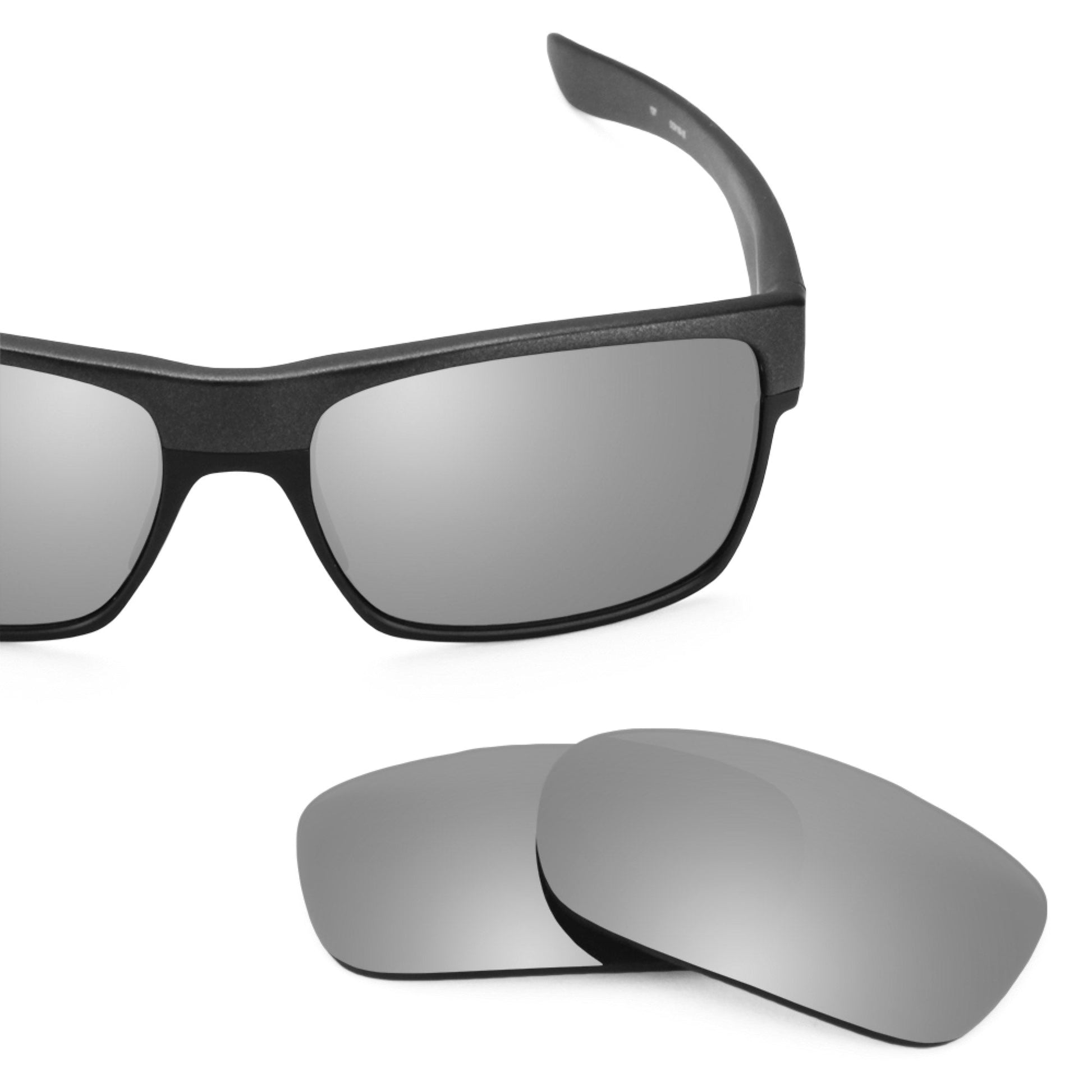 Oakley TwoFace OO9189 replacement lenses — Titanium MirrorShield® polarized sunglass lens, 100% UV | ReFramed