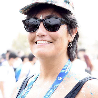 San Pedro oval polarized sunglasses in black with natural wood temples · ReFramed, photo 4 of 5