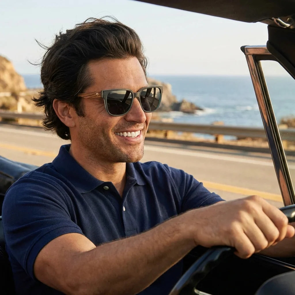 Selkie oval sunglasses with polarized lenses, bio-acetate frame · ReFramed, photo 22 of 30