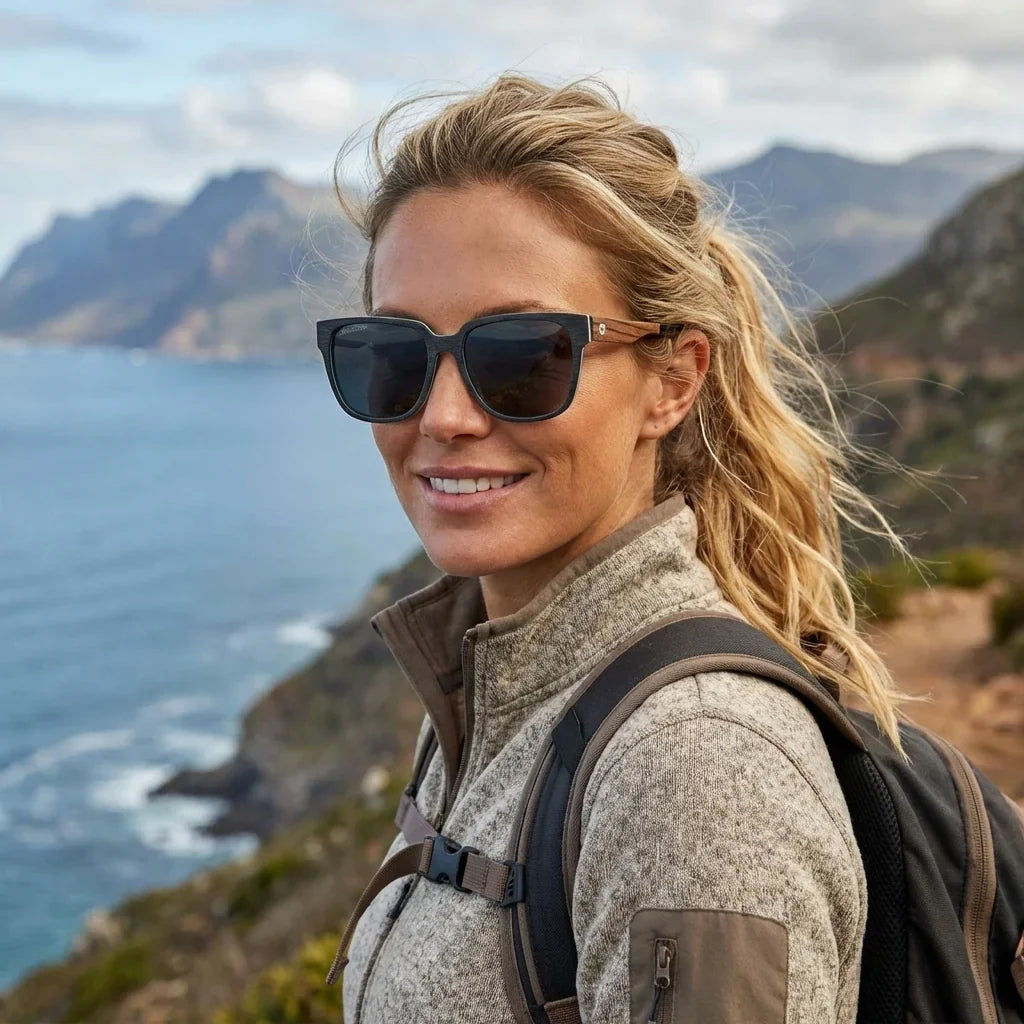 Selkie oval sunglasses with polarized lenses, bio-acetate frame · ReFramed, photo 18 of 30
