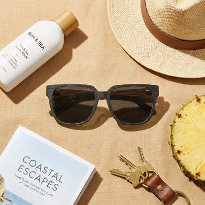 Selkie oval sunglasses with polarized lenses, bio-acetate frame · ReFramed, photo 23 of 30