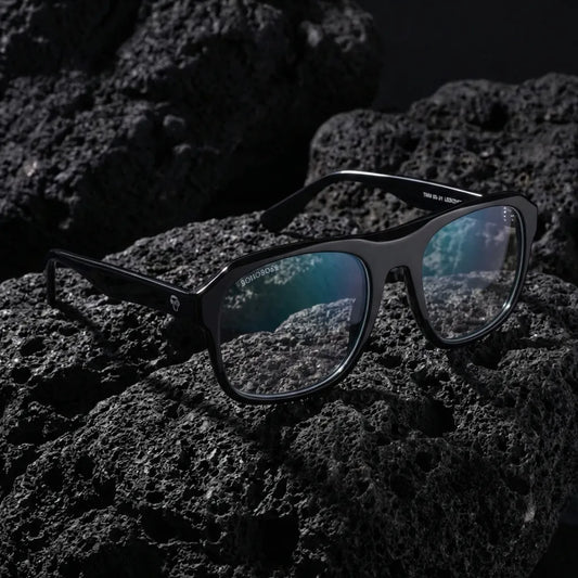 Tom oval-rectangular eyeglass frames in bio-acetate with sun clip · ReFramed, photo 1 of 30