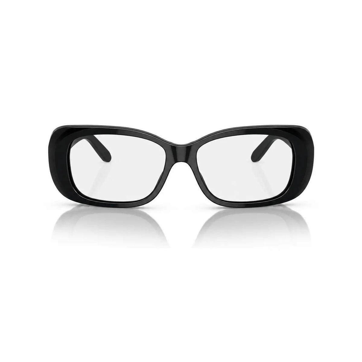Vogue VO2606S replacement lenses in crystal clear, front view of the frame fitted with the new lenses · ReFramed
