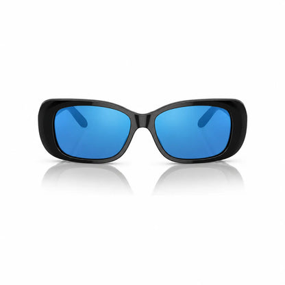 Vogue VO2606S replacement lenses in mirrored blue, front view of the frame fitted with the new lenses · ReFramed