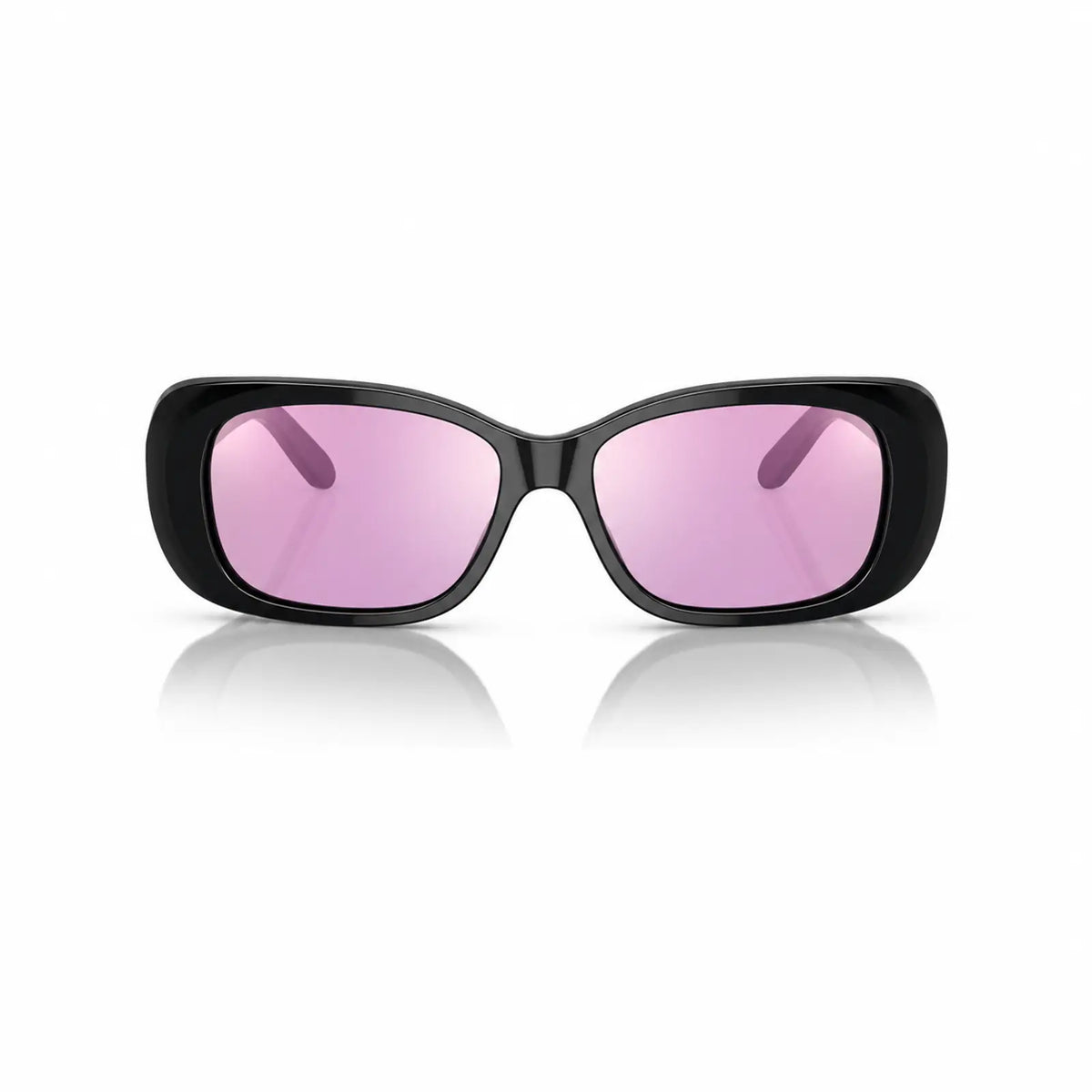 Vogue VO2606S replacement lenses in mirrored pink, front view of the frame fitted with the new lenses · ReFramed
