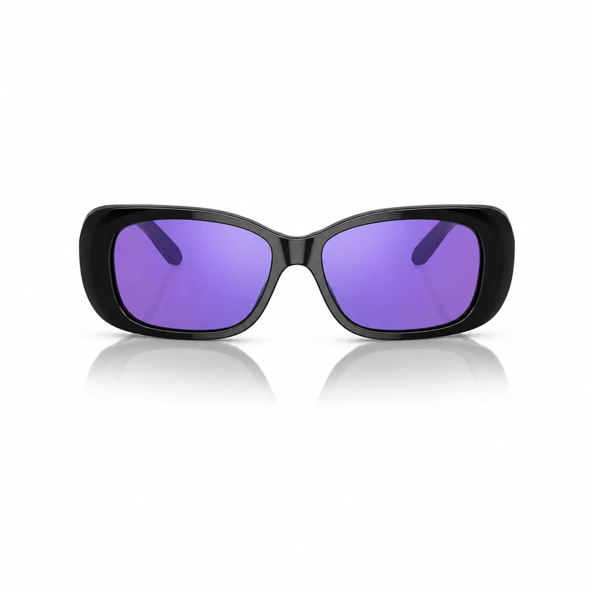 Vogue VO2606S replacement lenses in mirrored purple, front view of the frame fitted with the new lenses · ReFramed