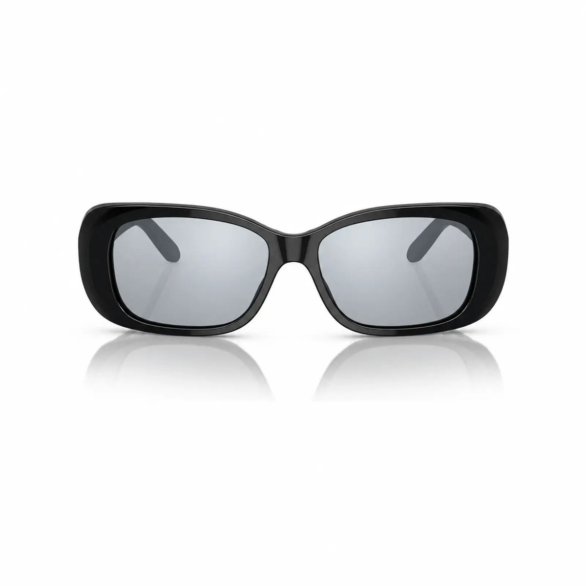 Vogue VO2606S replacement lenses in mirrored silver, front view of the frame fitted with the new lenses · ReFramed
