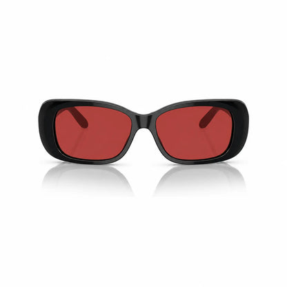 Vogue VO2606S replacement lenses in red, front view of the frame fitted with the new lenses · ReFramed