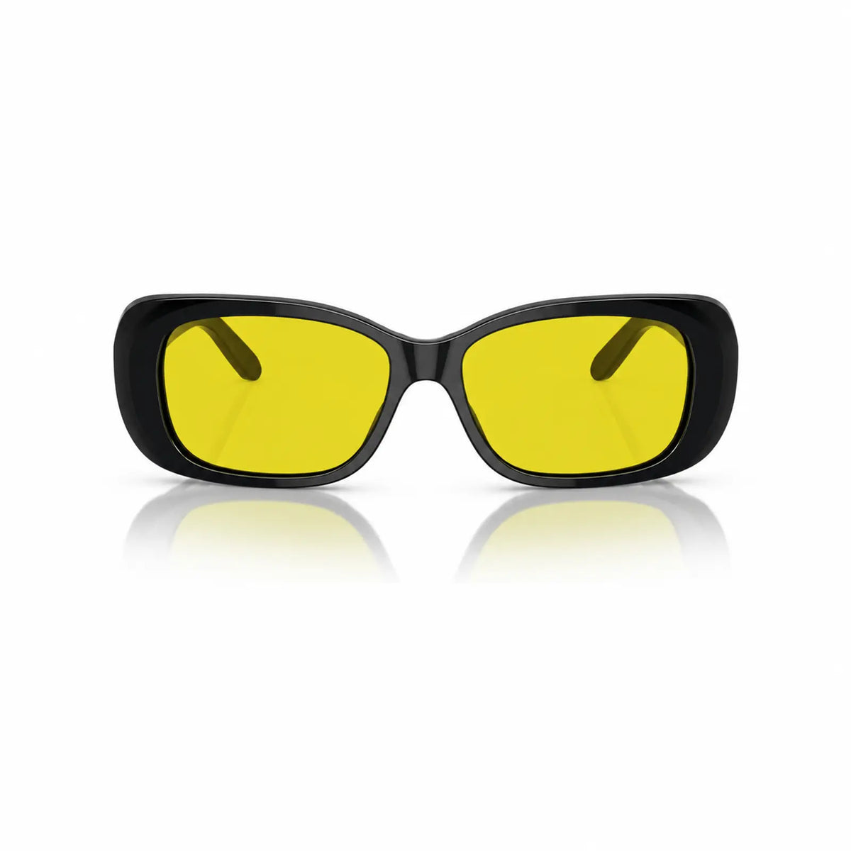 Vogue VO2606S replacement lenses in yellow, front view of the frame fitted with the new lenses · ReFramed