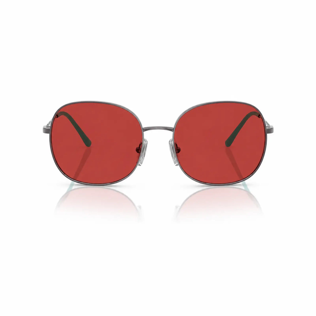 Vogue VO4272S replacement lenses in red, front view of the frame fitted with the new lenses · ReFramed