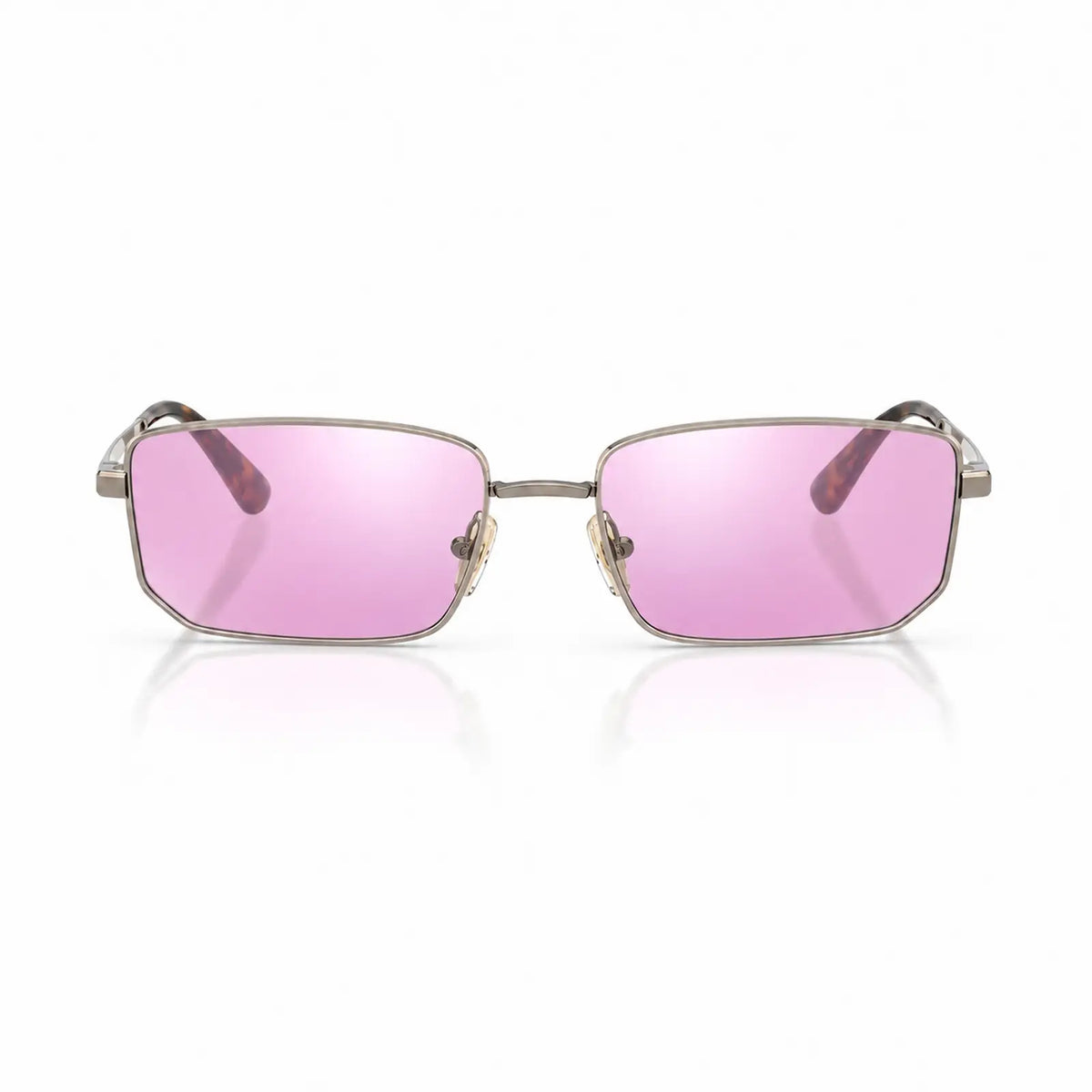 Vogue VO4352S replacement lenses in mirrored pink, front view of the frame fitted with the new lenses · ReFramed