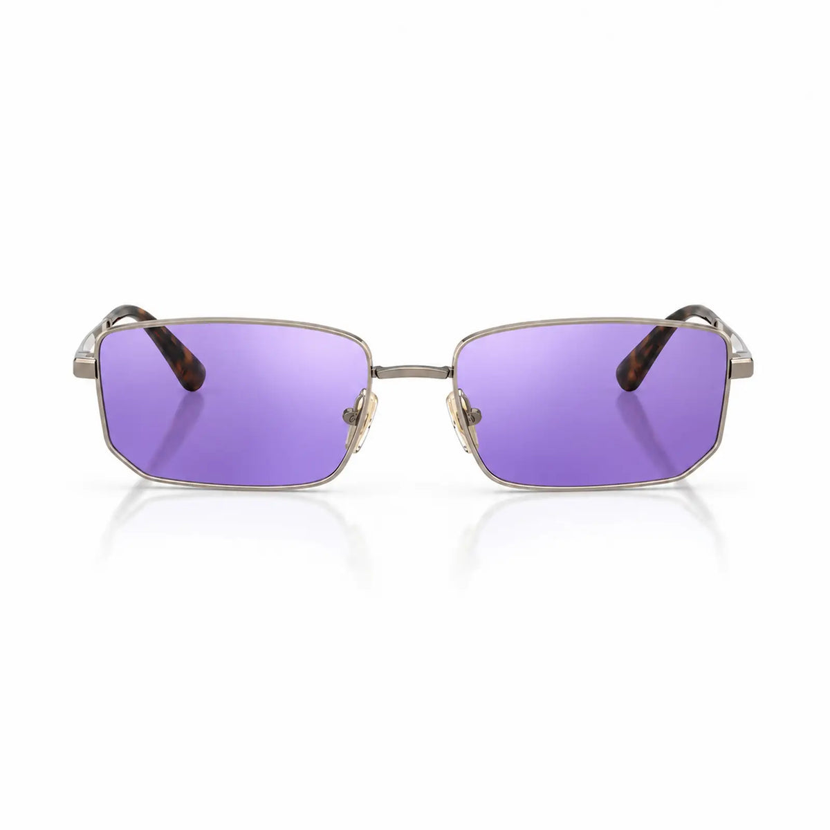 Vogue VO4352S replacement lenses in mirrored purple, front view of the frame fitted with the new lenses · ReFramed