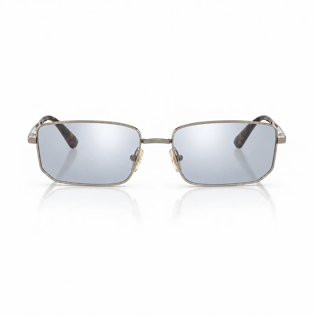 Vogue VO4352S replacement lenses in mirrored silver, front view of the frame fitted with the new lenses · ReFramed