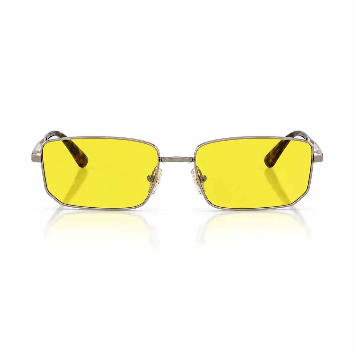 Vogue VO4352S replacement lenses in yellow, front view of the frame fitted with the new lenses · ReFramed