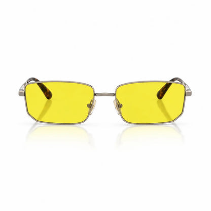 Vogue VO4352S replacement lenses in yellow, front view of the frame fitted with the new lenses · ReFramed