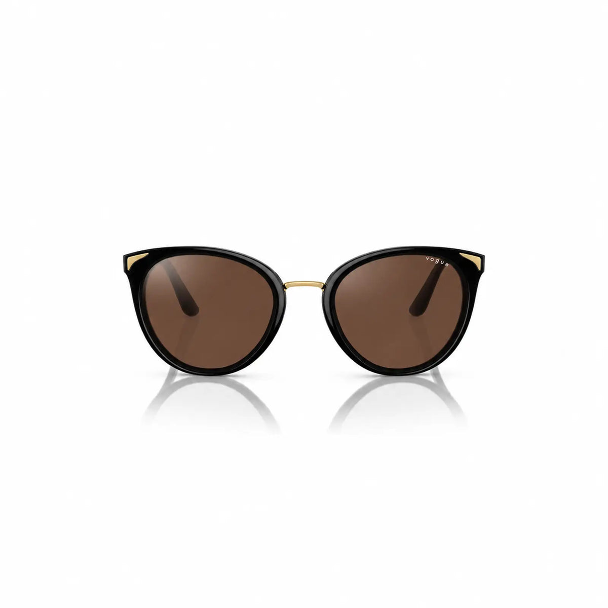 Vogue VO5230S replacement lenses in brown, front view of the frame fitted with the new lenses · ReFramed