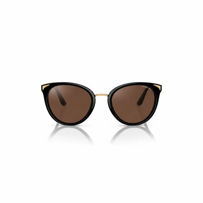 Vogue VO5230S replacement lenses in brown, front view of the frame fitted with the new lenses · ReFramed