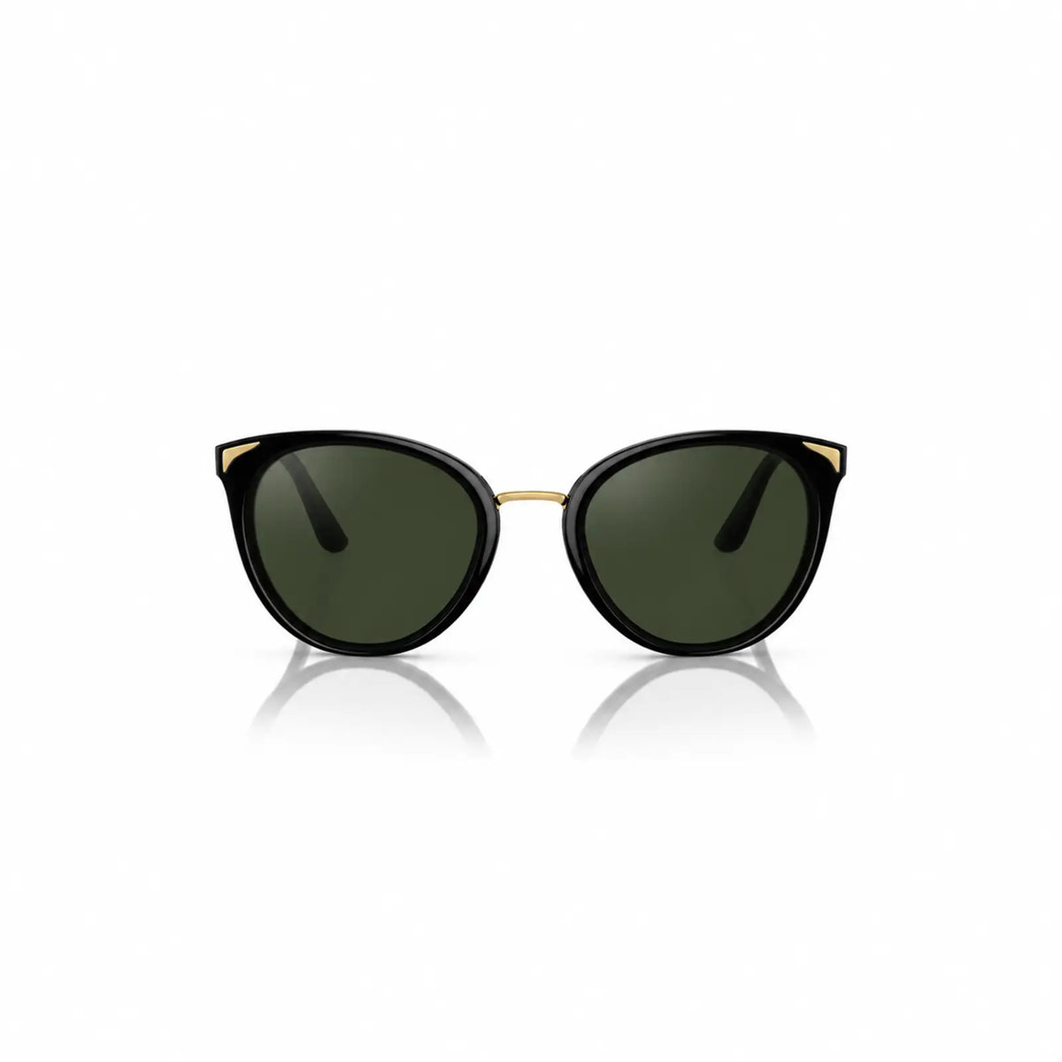 Vogue VO5230S replacement lenses in G15 green, front view of the frame fitted with the new lenses · ReFramed