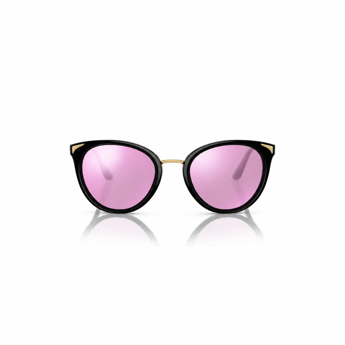 Vogue VO5230S replacement lenses in mirrored pink, front view of the frame fitted with the new lenses · ReFramed