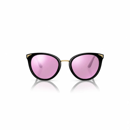 Vogue VO5230S replacement lenses in mirrored pink, front view of the frame fitted with the new lenses · ReFramed