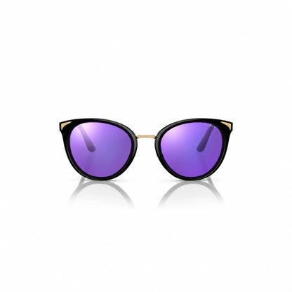 Vogue VO5230S replacement lenses in mirrored purple, front view of the frame fitted with the new lenses · ReFramed