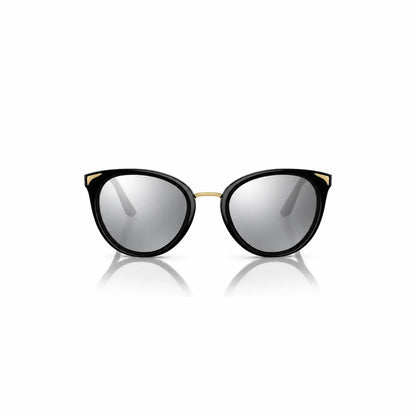 Vogue VO5230S replacement lenses in mirrored silver, front view of the frame fitted with the new lenses · ReFramed