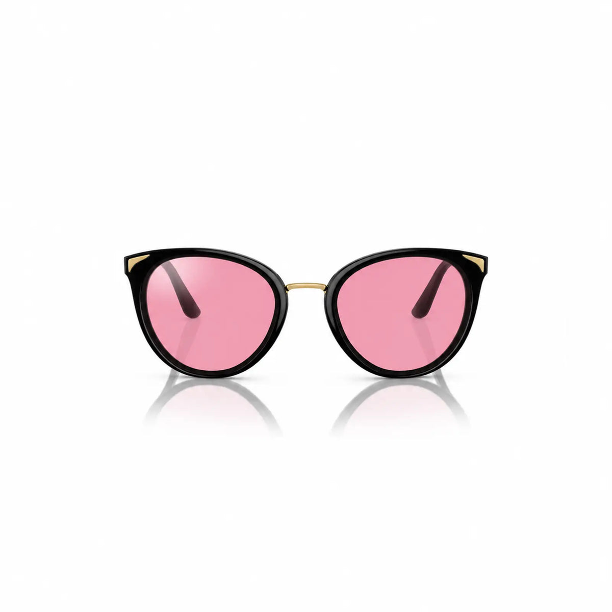Vogue VO5230S replacement lenses in pink, front view of the frame fitted with the new lenses · ReFramed